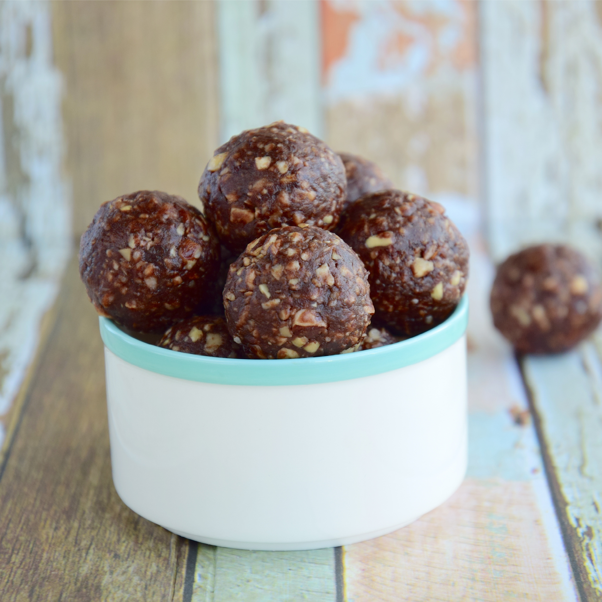 Chocolate Peanut Brownie Protein Balls